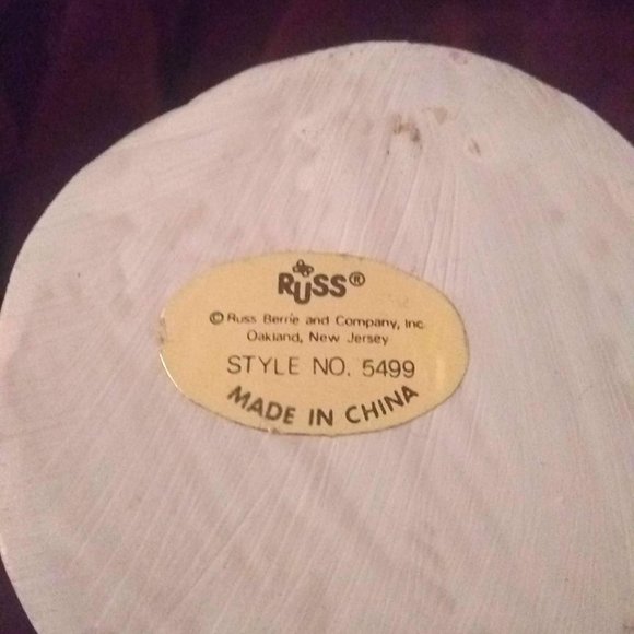 Russ Bear Figurine with Birds - Picture 3 of 3